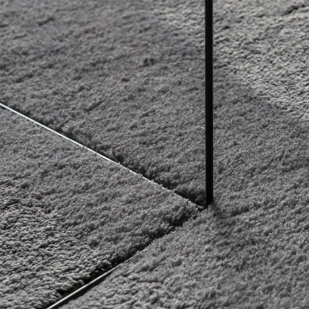 Dywan Huarte Z Krótkim Włosiem, Antracytowy, 200X200 Cm