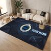 Personalized Crystal Velvet Carpet Club Brugge FC Pattern Non Slip Floor Rug