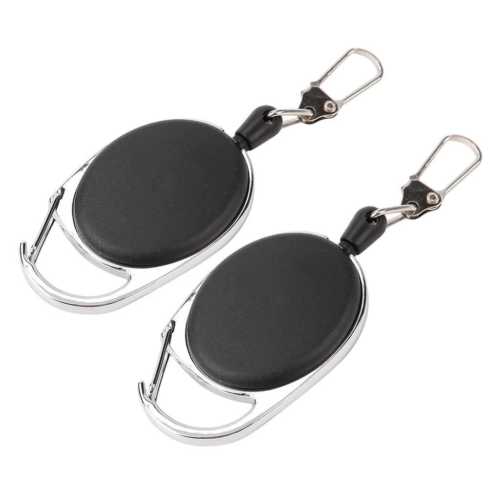 60 см нейлоновый трос выдвижной брелок растягивающийся застежка ключи анти-потерять брелок (10 шт)