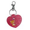 [Ushikubo Crafts] Rilakkuma Leather Heart Keychain - Red Rilakkuma RD RK-004 70x10mm