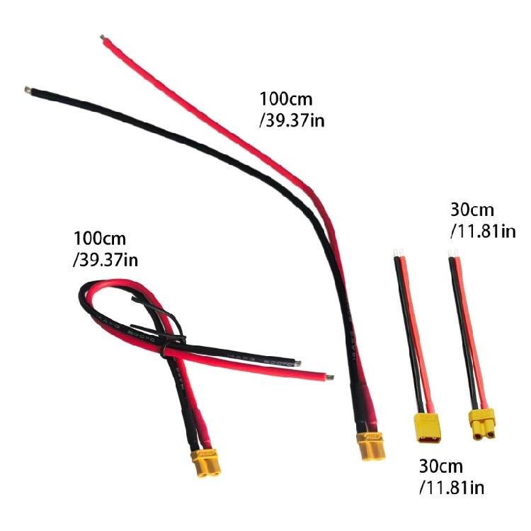 XT30 Male Female Socket Connector Plugs With 14AWG Silicone Wire for Drones Battery ESC FPV Drones Car