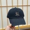 Spring/Summer Bow Checkered Straps Cartoon Puppy Embroidery Soft Top Baseball Cap Female Face Duck Tongue Big Brim
