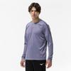 Tennis Wear Long Sleeve Practice Granite Size 62JAC542 T-Shirt, Moisture-Wicking, Quick-Drying, Unisex, Gray, XS,