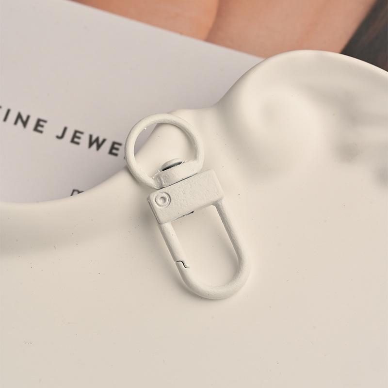 Colored Spray Paint Zinc Alloy Keychain Spring Clasp & Dog Buckle Jewelry Accessories