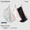 SecretWorld Women's 7A Antibacterial Cotton Briefs Multi-Pack