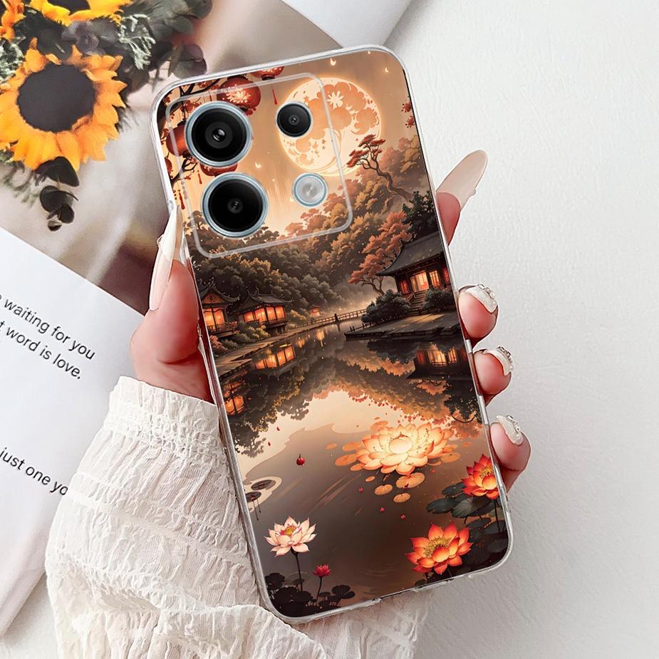 Чехол для Xiaomi Redmi Note 13 4G Note13 Pro Новая Мода Расписной Чехол Мягкий Силиконовый Чехол для Телефона Для Redmi Note 13 Pro Plus Fundas
