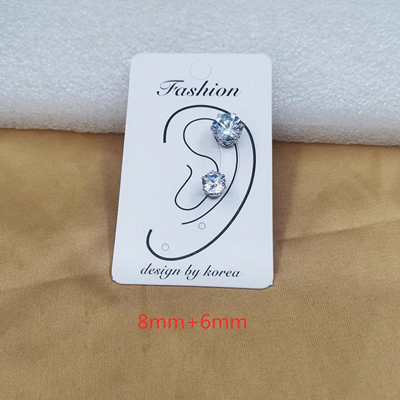 Магнитные серьги-гвоздики Серьги с магнитом из циркония Ювелирные изделия без пирсинга