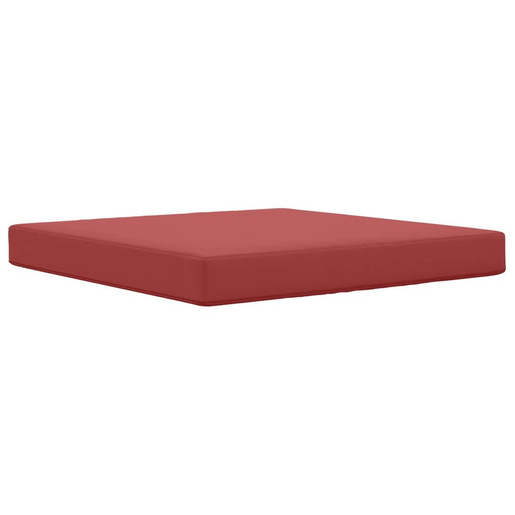 Outdoor Sofa Cushion Burgundy 80 x 80 x 8 cm Polyester