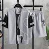 Мужской комплект, летний спортивный костюм с 3D-принтом, футболка с короткими рукавами + шорты, мужской костюм в стиле Харадзюку, модный повседневный комплект одежды