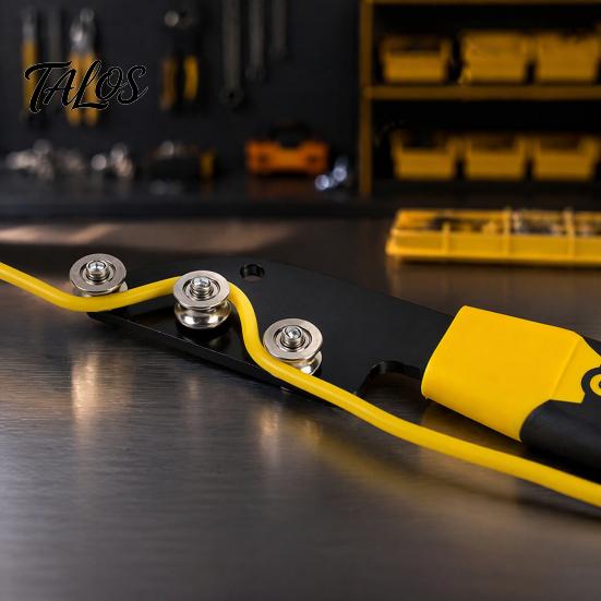 Heavy Duty Wire Roller Straightener, Wrapping Tool, Metal Manual Electrical Box Cable Routing Tool Terminal Paralleling Tubing Straightener for Copper