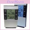 Цифровой гигрометр-термометр LCD, измеритель влажности, прогноз погоды, часы, будильник с автокалибровкой и синей подсветкой