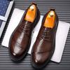 Men's Genuine Leather Loafers  Black Classic Wedding Dress Shoes Comfortable Flat Driving Shoes Business Workplace Casual Shoes