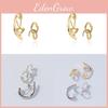 Style Chic Street Geometric Alloy Ear Cuffs Nonpiercing Trendy Jewelry Set