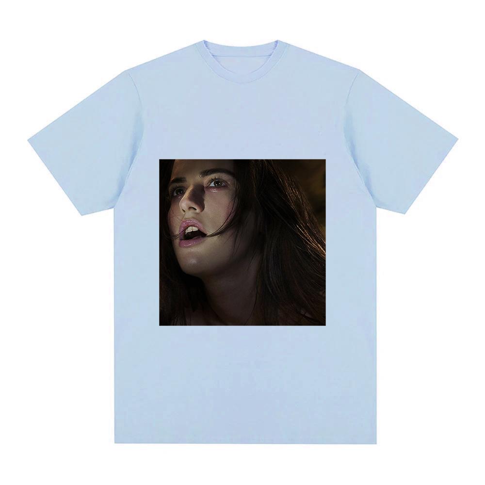 Oklou T-Shirt Galore Album Graphic Printing Tees Round Neck Short Sleeve Camisetas Women/men 100%Cotton Tees Anime T-shirt Band T-shirt Summer tops