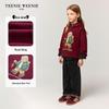 Teenie Weenie Kids' Autumn/Winter Plush-Lined Hooded Sweatshirt