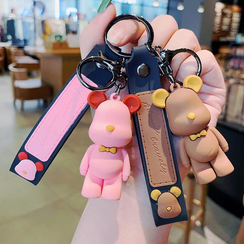 Уникальный брелок Медведь Диджей из смолы, мультяшное украшение для особых случаев, вечеринок и