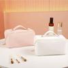 Large Capacity Cosmetic Bags Pu Leather Ladies Storage Bag Travel Makeup Case  Toiletry Bag