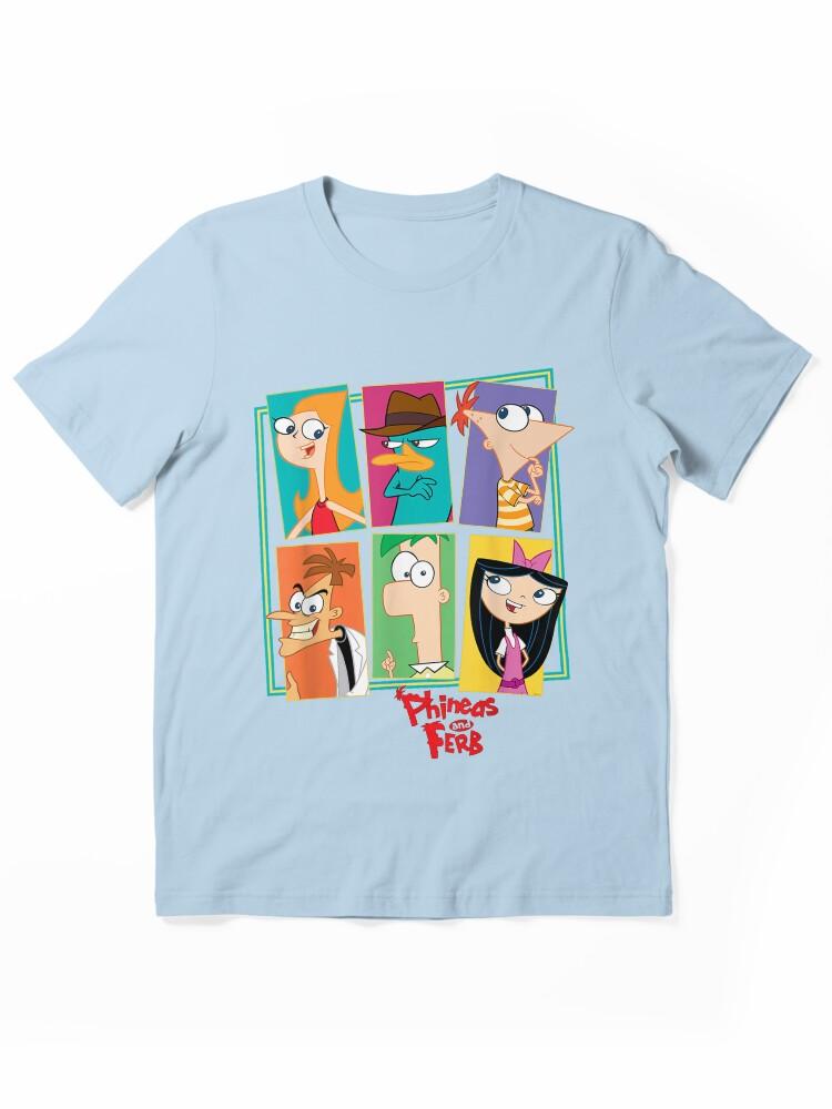 Phineas and Ferb Disney Phineas And Ferb Character Collage Essential T-Shirt