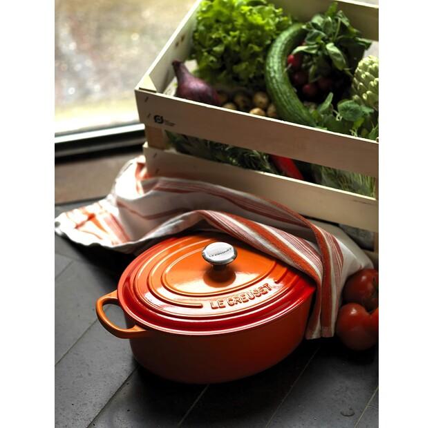 Чугунная жаровня Le Creuset Signature овальная 35 см духовка красная 8,9 л (21178350902430)