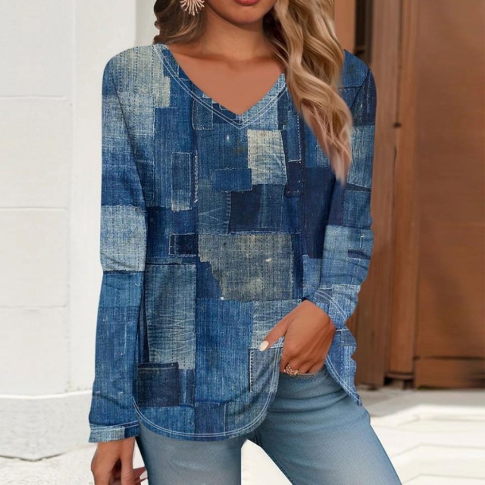 Женские топы, летние модные цветочные пуловеры с круглым вырезом, повседневные весенние топы для женщин, блузки с длинным рукавом