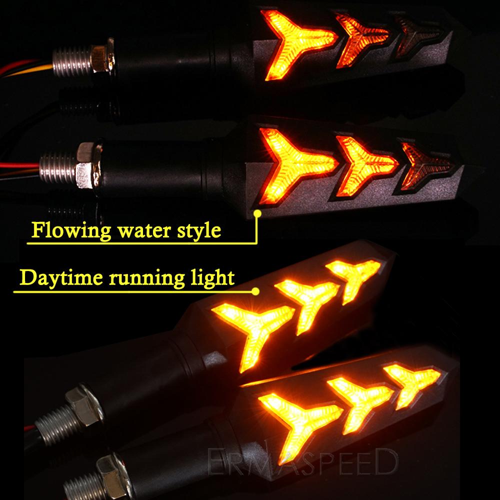 Последовательные индикаторы мотоцикла, плавные светодиодные указатели поворота, мигающие индикаторы для мотоцикла, универсальная янтарная лампа 12 В M10
