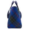 Burberry Large Tote Bag Blue Green Plaid Canvas Leather Top Handle Handbag with Zipper Closure for Women Daily Commute Travel Shopping 80897921