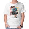 Unisex Crew Neck T-Shirt Street Samurai Graphic Short Sleeve Casual Tee