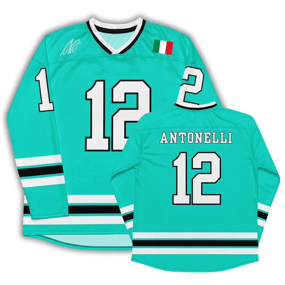 Kimi №12 Antonelli Design 3D-печать Хоккейная майка Номер 12 гонщика Графическая футболка с коротким рукавом Свободная мужская/женская футболка
