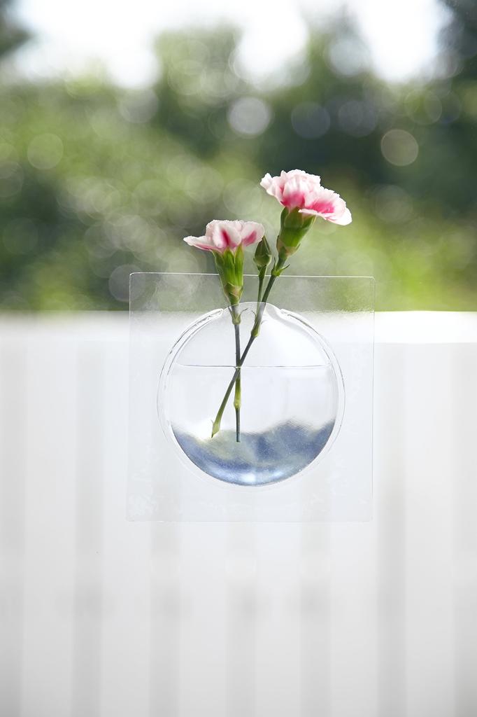 +d Flower Vase Kaki Blue DA-1050-BL [Floating Single Flower Vase]