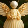 Angel Shell Ornament Christmas Tree Hanging Ornaments Sea-inspired Angel Decorations Handcrafted Seashell Angel Accents for Coastal Beach