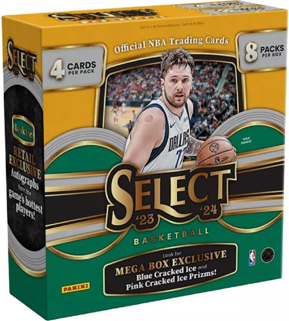 2023-24 Panini Select Basketball Megabox (32 CardsBox) Blue & Pink Cracked Ice Prizms 2023-24 Panini Select Basketball Megabox [Item]