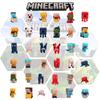 Коллекция игрушечных строительных блоков Minecraft, фигурки Крипера и Дракона Края