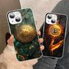 Luxury B-Bitcoin Tempered Glass For Iphone 14 13 12 11 Pro Mini XS MAX 14Plus X XS XR Fundas