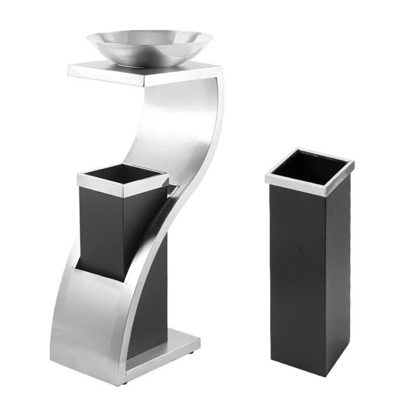 Commercial Stainless Steel Ashtray Waste Bin