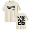 2026 Bruno Mars The RoUnisextic Tour Print Merch Tshirt 100Cotton Clothing Unisex Unisexs Unisex Hiphop TShirts Y2k Casual Fan Tee