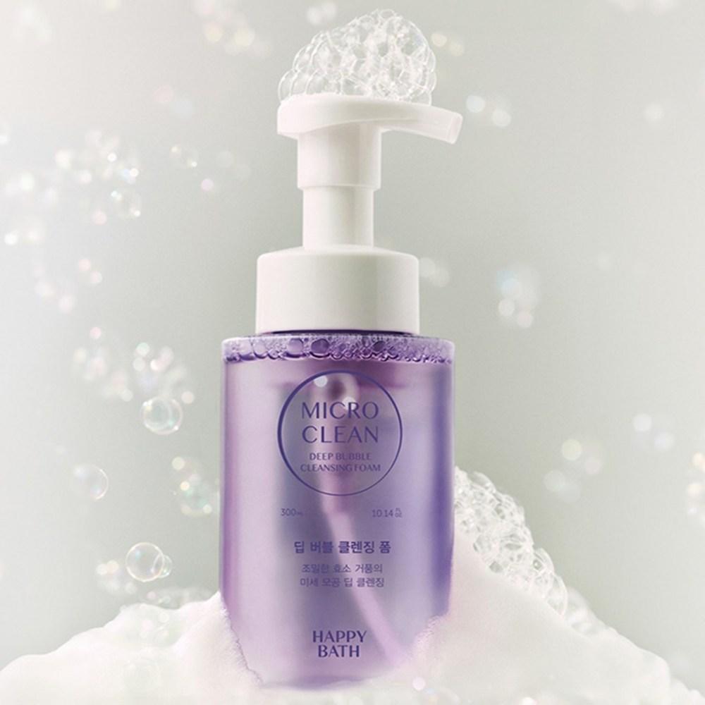 HAPPY BATH Micro Clean Deep Bubble Cleansing Foam, 300ml, 1 Piece