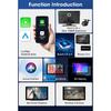 Srnubi 2.5K 9 inch Dash Cam Car DVR Wireless Carplay&Android Auto GPS Navigation Video Recorder Dashboard Dual Lens Wifi FM AUX