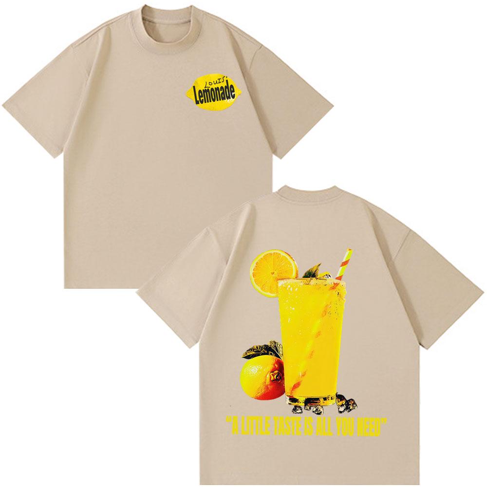 Louis Tomlinson Lemonade Tour 2026 Print T Shirt Men Summer Fashion Tshirts Oversized Aesthetic Trendy Summer Loose Tshirts