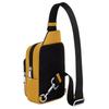 COACH Racer 13 Logo Zip Closure Smooth Calfskin Chest Bag Shoulder Crossbody Bag Men's Gold