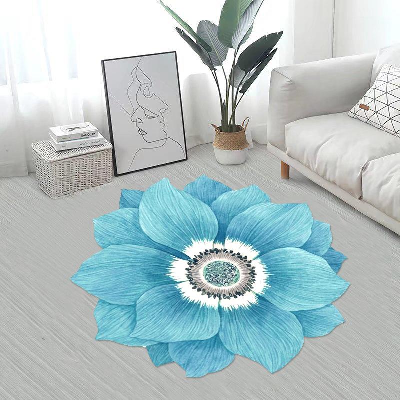 Нерегулярный цветочный ковер напольный коврик для дома гостиная ковер для спальни туалетный столик прикроватная тумбочка полный ковриков