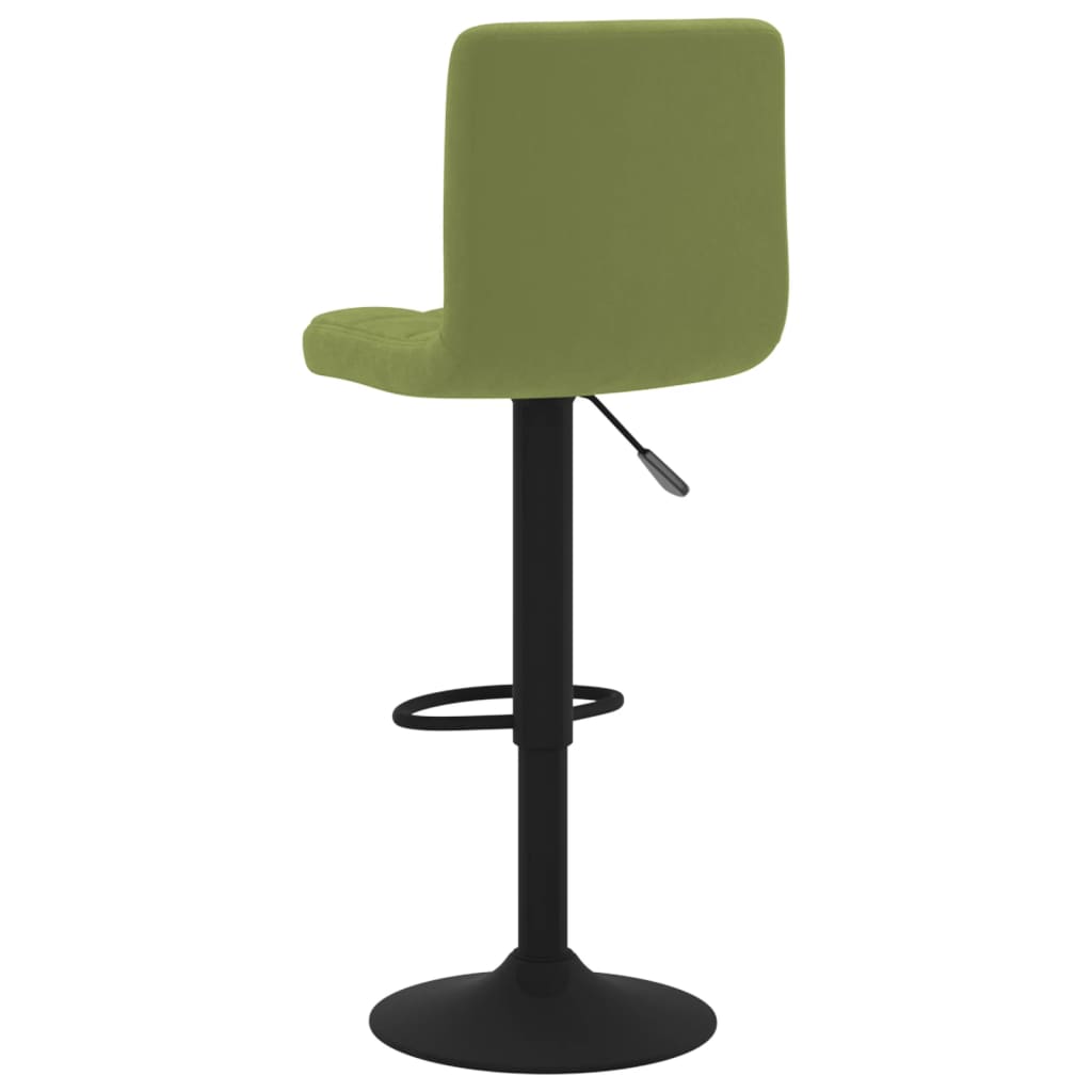 Bar Stool Light Green Velvet