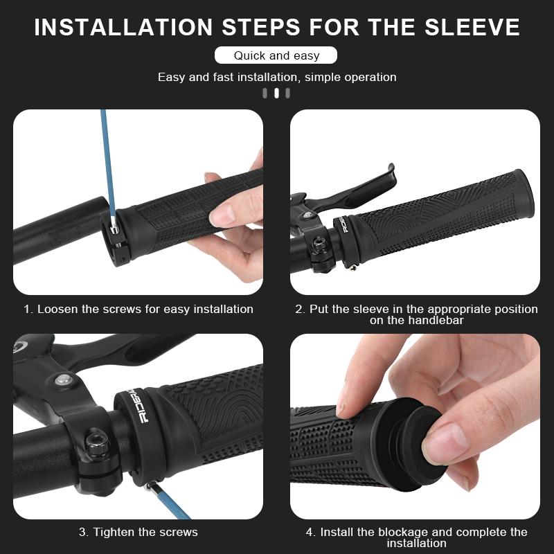 Ручки для руля велосипеда Противоскользящие амортизирующие чехлы для руля горного велосипеда Эргономичные удобные резиновые Аксессуары для велоспорта