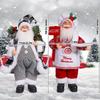 12-дюймовая плюшевая фигурка Санта-Клауса в полный рост, рождественская елочная игрушка