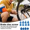 12 шт. M5x9 велосипедный болт дискового тормоза сверхмощный цветной металл T25 горный велосипедный ротор дискового тормоза винт Запчасти для велосипеда сменные аксессуары