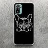 French Bulldog Black White Print Soft Case for Xiaomi Redmi Note 14 13 12S 11S Phone Shell 10 Pro Plus 11E 11T 12 11 10S 5G Cove