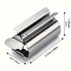 Stainless Steel Toothpaste Squeezer - Hygienic and Labor-saving, 304 Stainless Steel, Easy To Roll Design