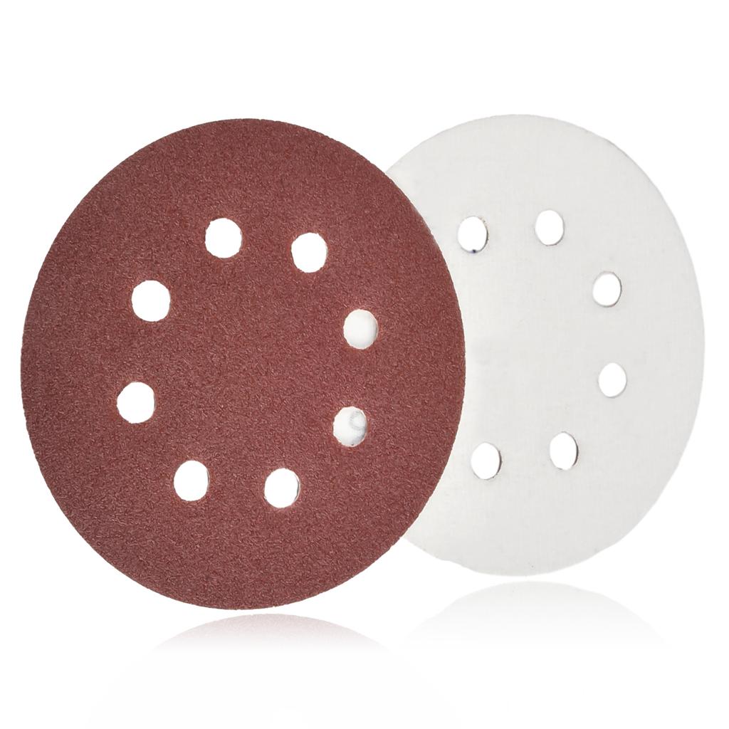 20pcs 5 Inch 125mm Round Sandpaper 8 Hole Sanding Discs Hook and Loop Grit 40-2000 Rotary Tool Wood Jade Abrasive Polishing Tool