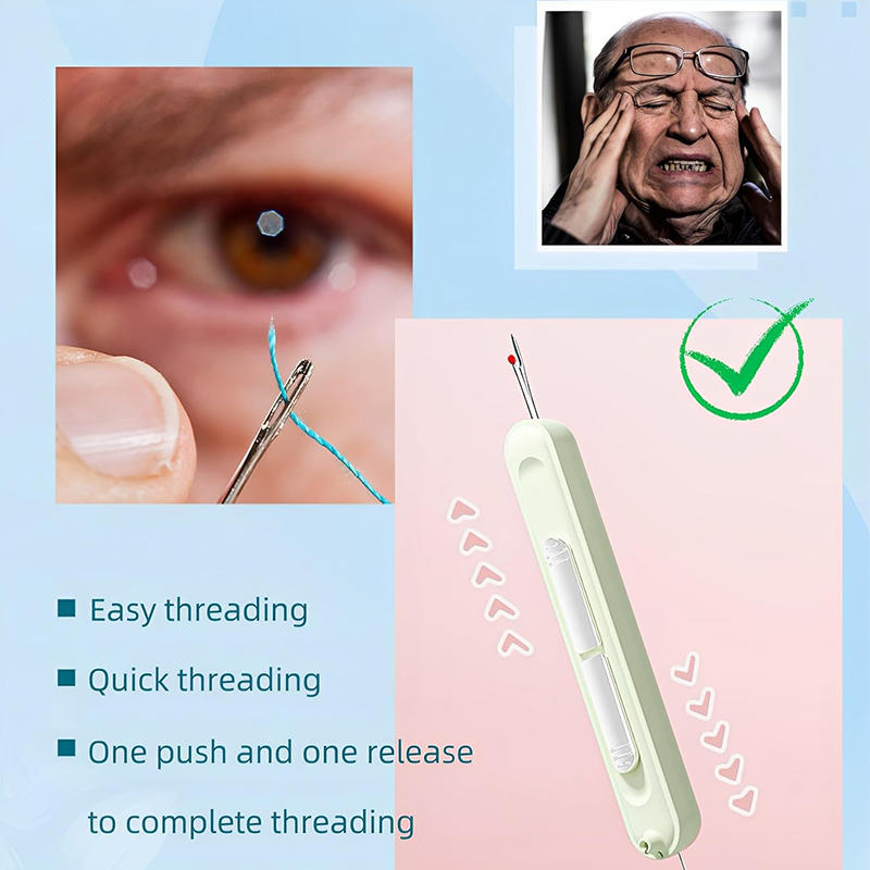 Двойной нитевдеватель и вспарыватель швов 2 в 1 устройство для удаления нити Портативный нитевдеватель 2 в 1 многофункциональный швейный инструмент