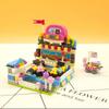 LOZ 1728 Dream Amusement Park Bumper Car Dodgem Architecture Model DIY Mini Blocks Bricks Building Toy for Children Gift No Box