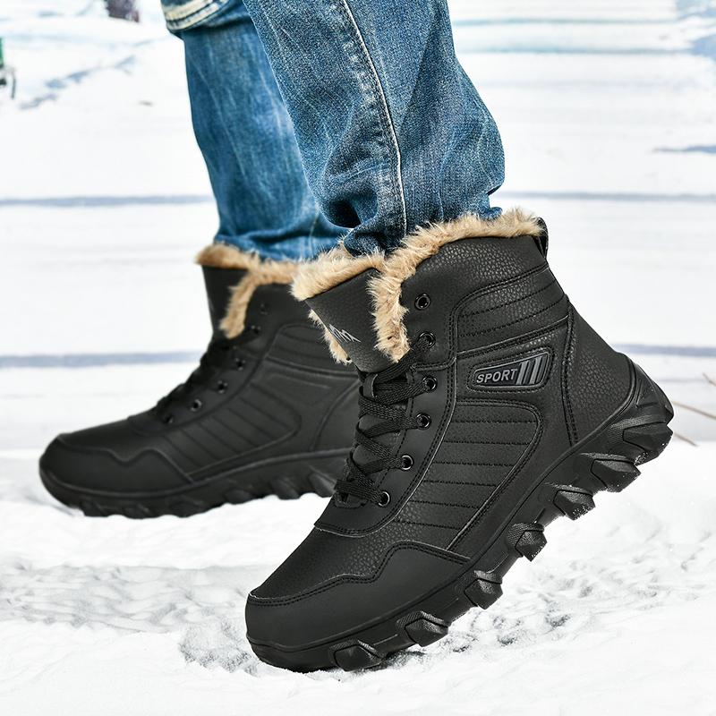 Russian Style Winter Boots Men Shoes Waterproof Outdoor Ankle Boots For Men Snow Boots